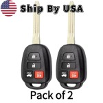 Toyota Corolla Camry 2014-2019 4 Button Remote Head Key For HYQ12BDM / HYQ12BEL H-Chip